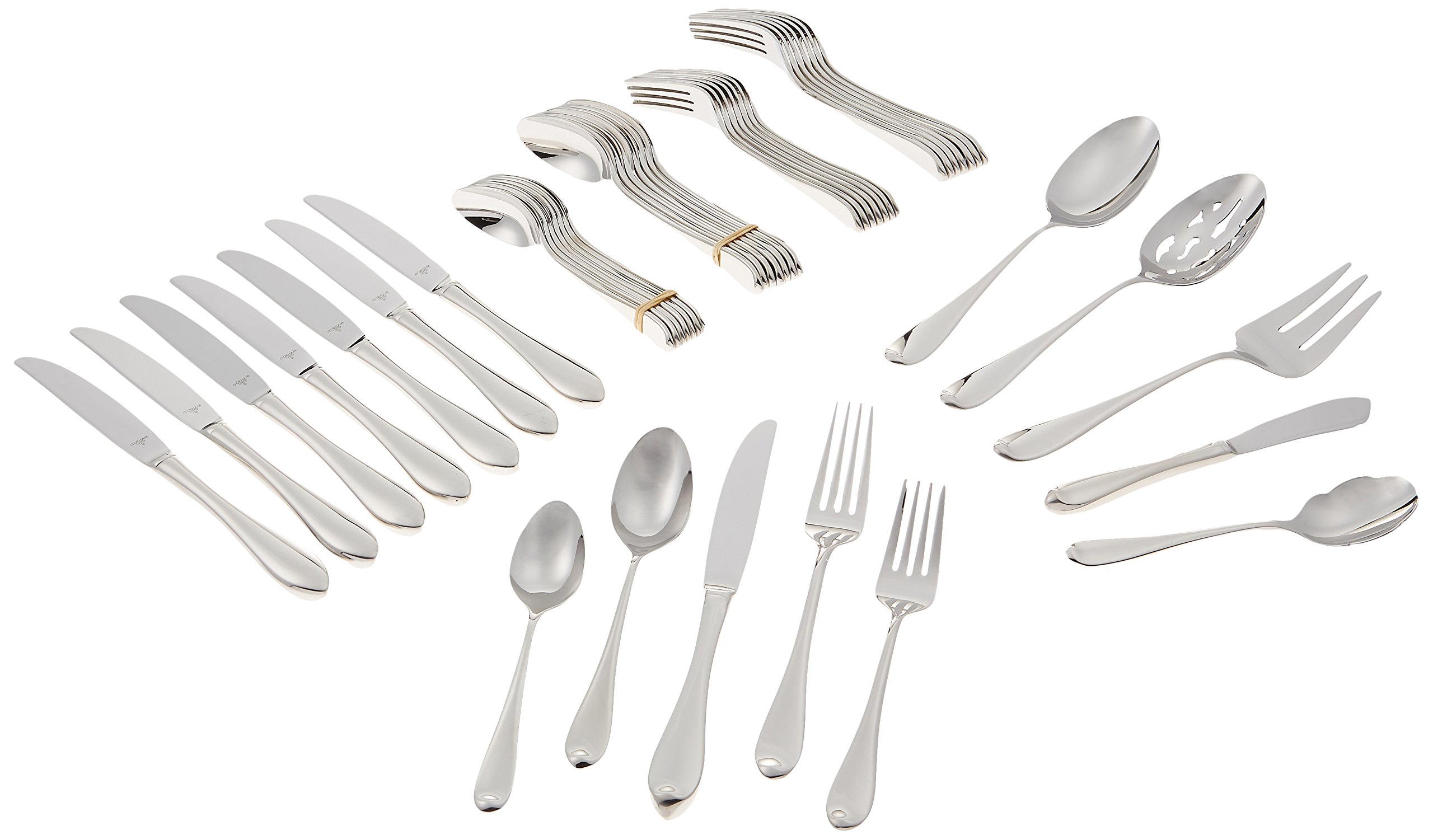 Gorham Studio 45piece Flatware Set, 6.30 LB, Metallic Buy Online in United Arab Emirates at