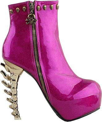 hot pink ankle boots