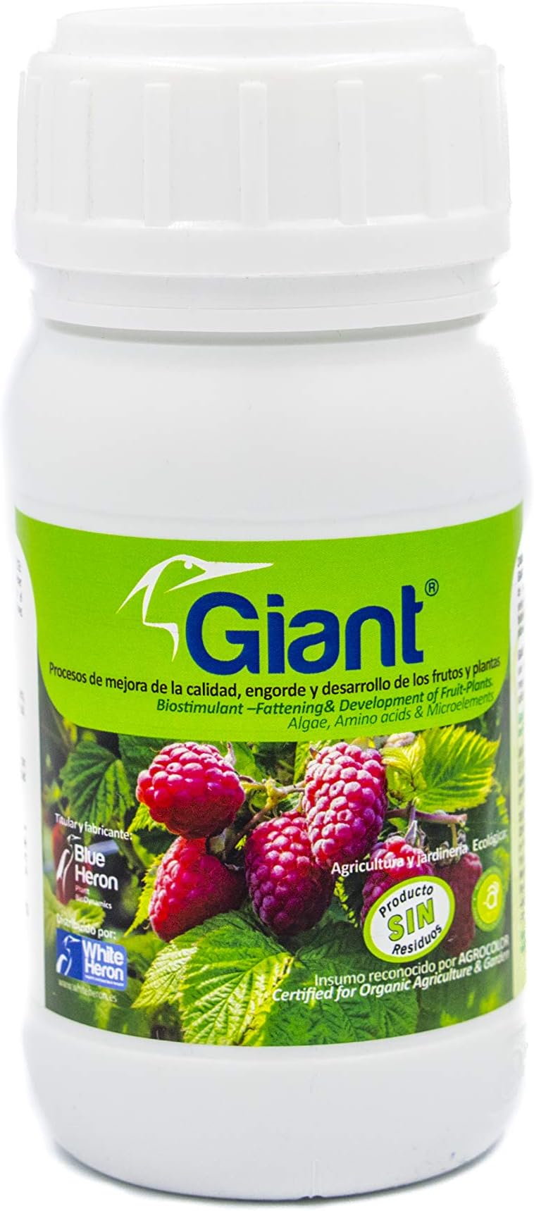 GIANT® Multinutrients / Algae / Amino Acids / Micros; Special Fertilizer Bio-stimulating-Fattening & Quality Fruits and plants.Ecological agriculture-garden. Organic (2.000 m2)