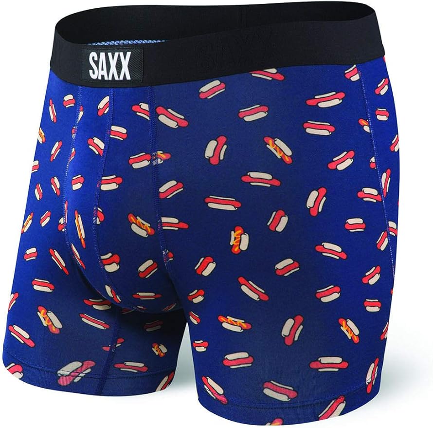 Saxx Underwear Men's Boxer Briefs Vibe Boxer Briefs with Builtin