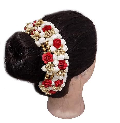 Buy Iyaan Hair Gajra Hair Bun Hair Accessories Flower Hair Gajra