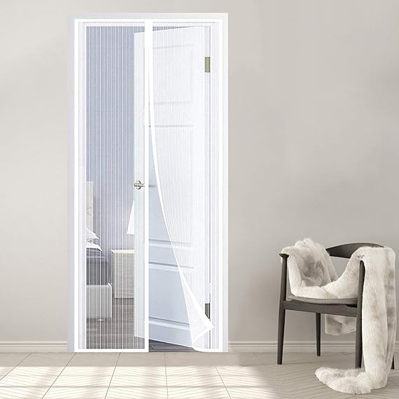 Door Screen Closure 85x250cm(33x98inch) with Heavy Duty Mesh