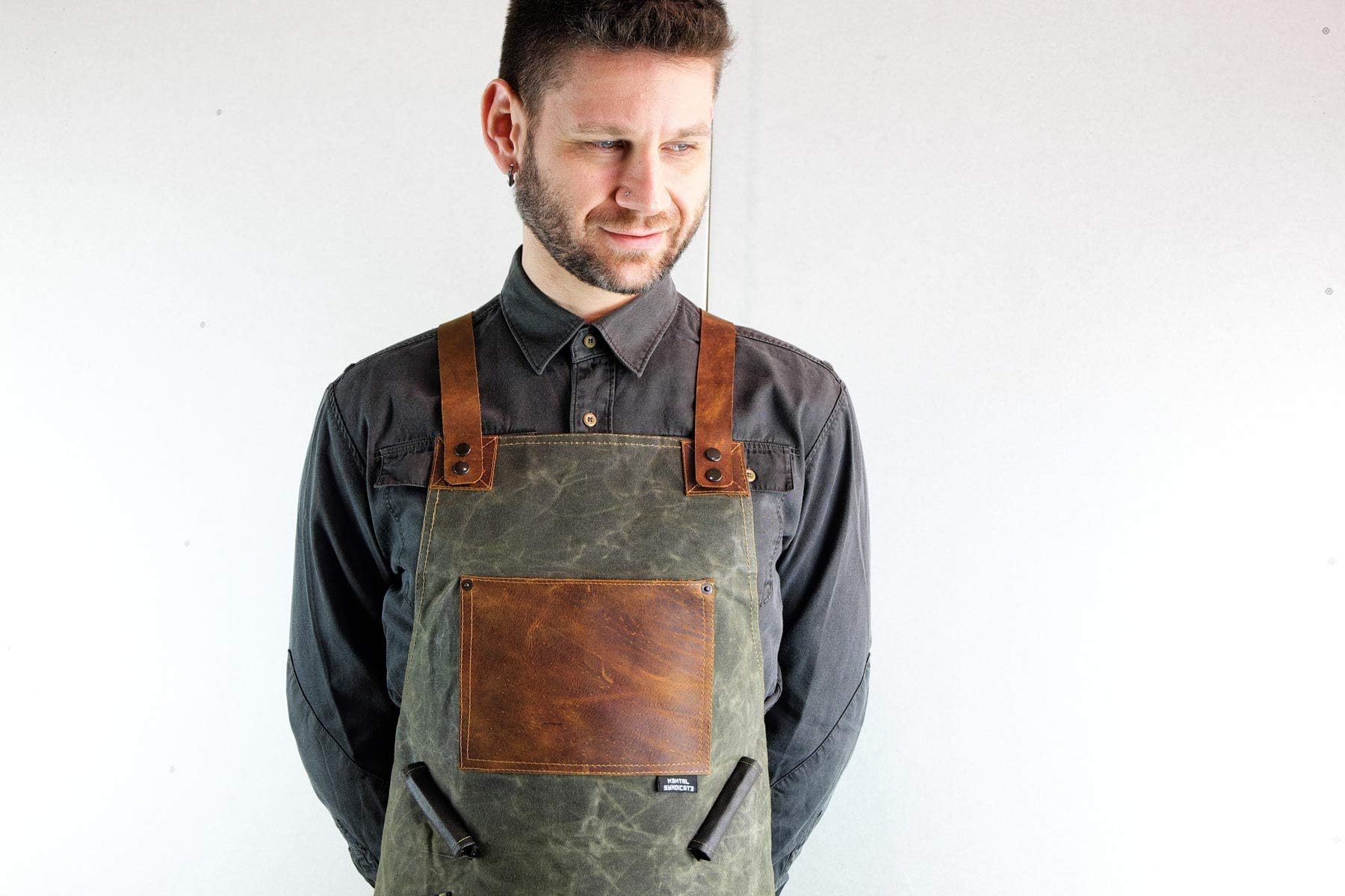 Waxed Apron, Utility Apron, Barista Apron, BBQ Apron, Barber Apron, Chef Apron, Bartender Apron,