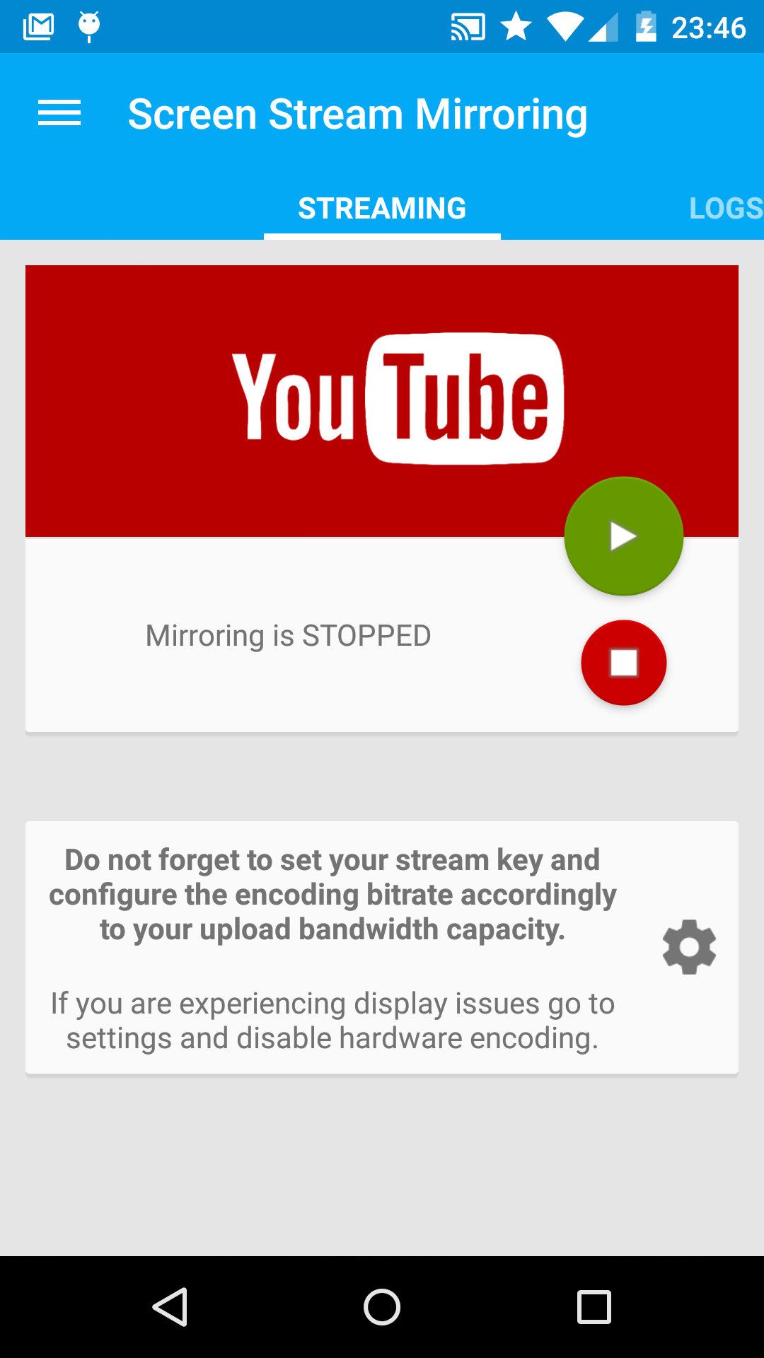 Screen Stream Mirroring
