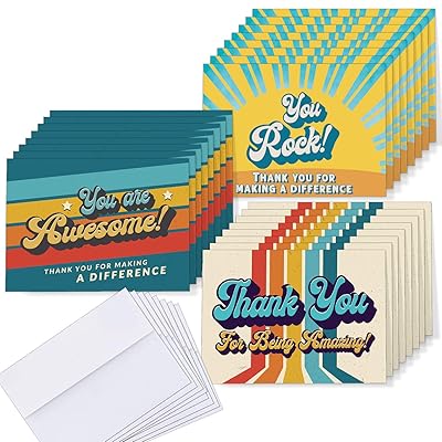 Buy 24 Kudos Cards With Envelopes Encouragement Thank You Notecards For Appreciation And Recognition You Are Awesome Thank You For Being Amazing You Rock Notes For Team Employee Students