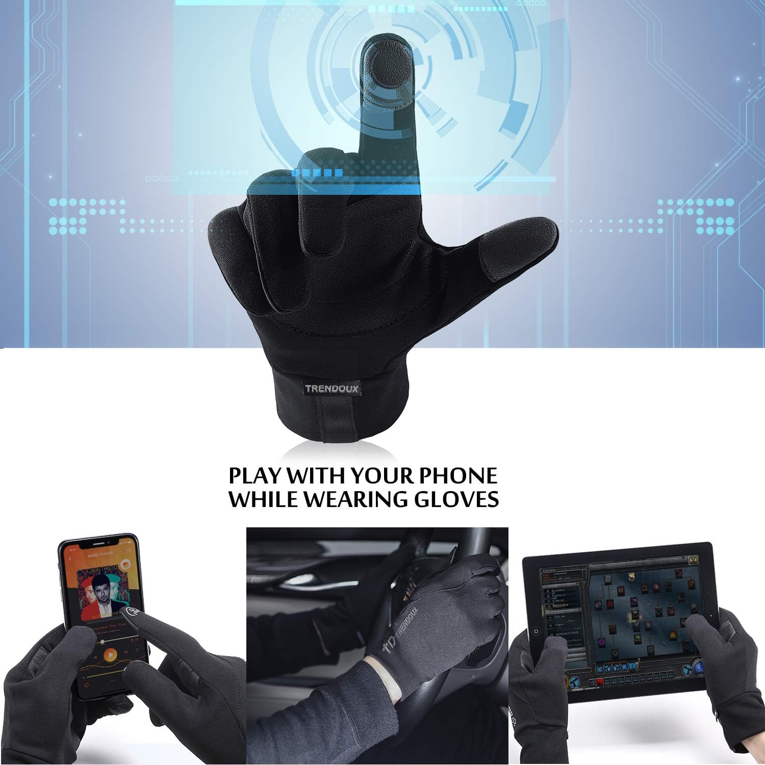 trendoux touchscreen gloves