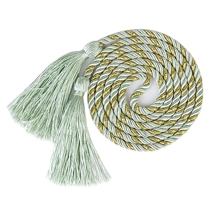 Generic 1 Pair Tassel Rope Curtain Tiebacks Tie Backs Living Bed Room Green + Golden