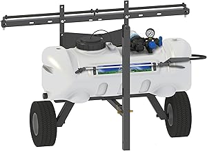 Master Manufacturing SNO-11-015A-MM 15 Gallon Trailer Broadcast & Spot Sprayer-Everflo 2.2GPM, 7 Foot Coverage