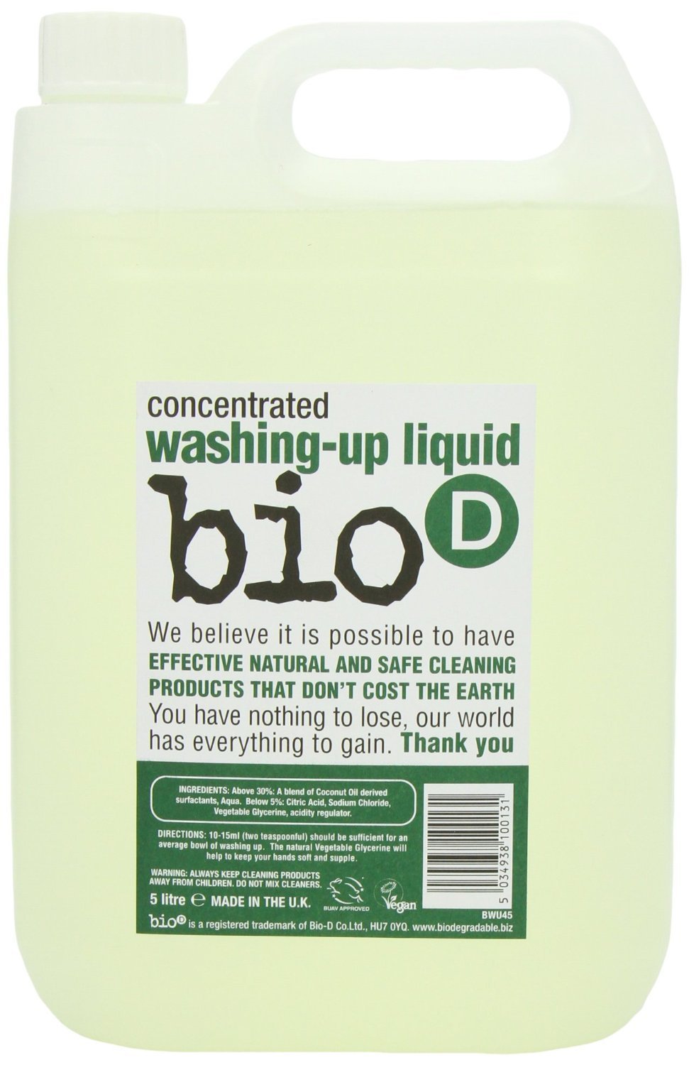 BioD Washing Up Liquid 5000ml X 2 (Pack of 2) Amazon.co.uk Kitchen