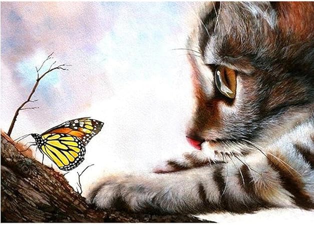 Diy 5d Diamond Painting Kit Diamant Peinture Chat xcm Loisirs Creatifs Travaux D Aiguille Napravi Rs