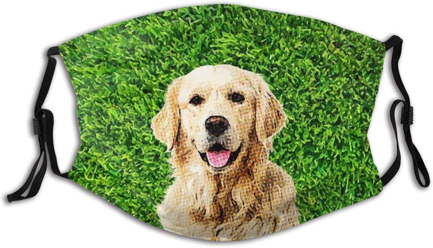 Lab Dog Floral Cute DogFace Protection Balaclava, Washable&Reusable