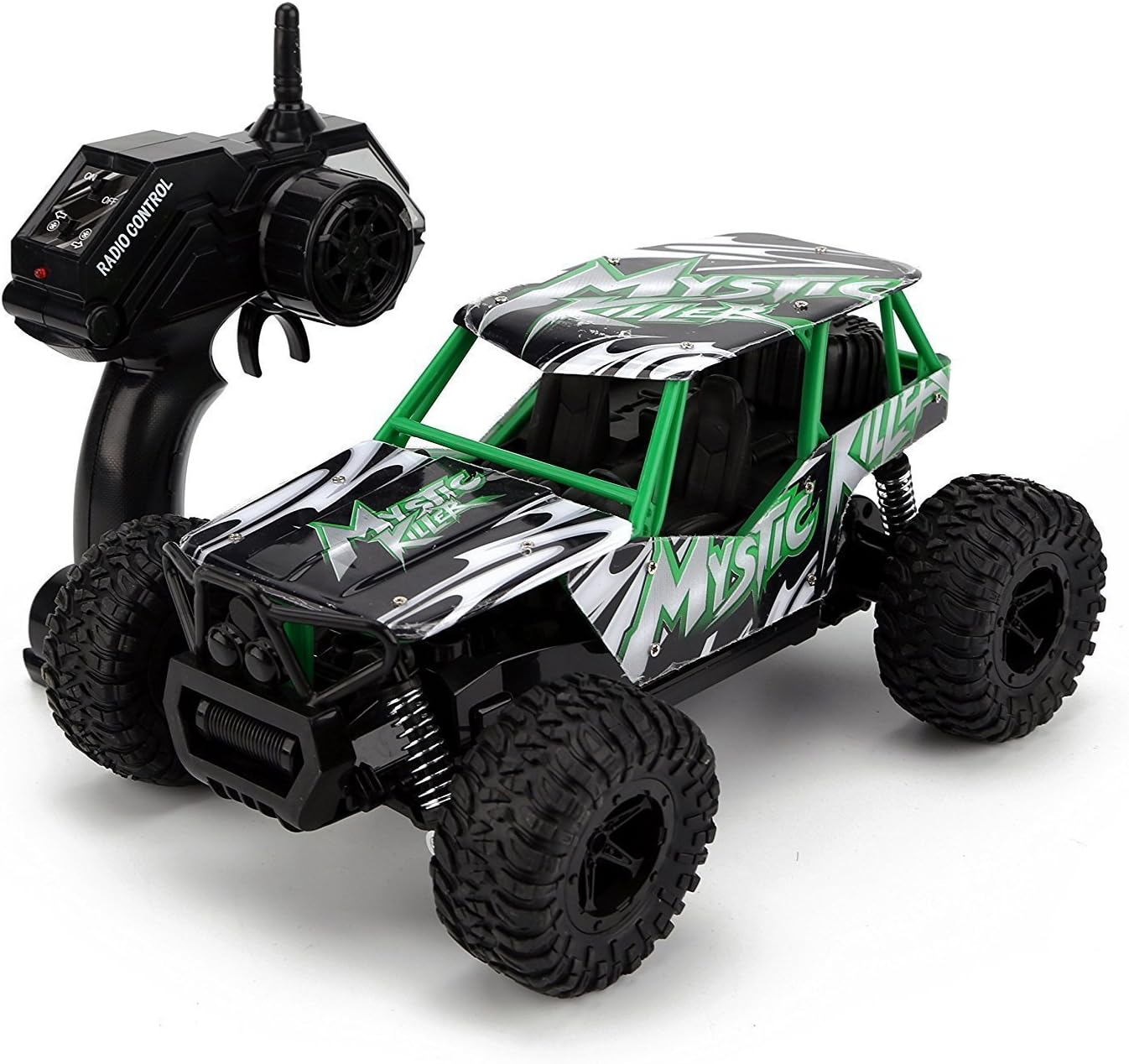 TOYEN RC Remote Racing 1/16 Scale 2WD 2.4GHz High Speed Radio Controlled Car Toys for Kids
