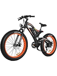 Addmotor Motan 750W Electric Bicycles 48V 11.6AH Battery Fat Tire Ebikes Mountain Snow Beach Full Suspension 2018 M-850 P7 Pedal Assist Electric Bikes+Fenders