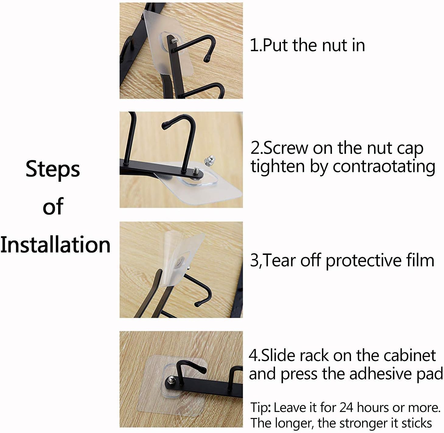 SZHTFX 2pcs Soporte para Tazas Colgador para Tazas Vasos de Vino de