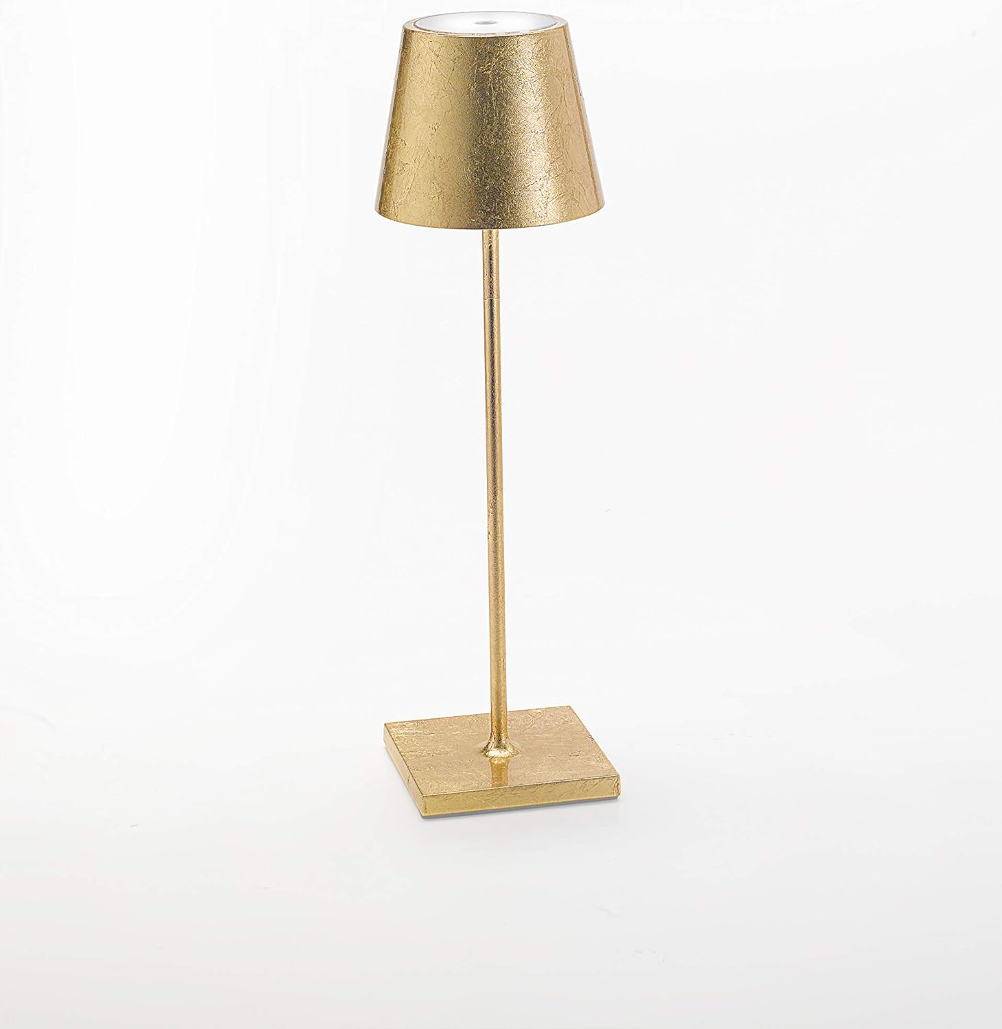 Amazon Com Ai Lati Poldina Metallic Gold Leaf Led Table Lamp 2w 3000k Rechargeable Portable Ip54 For Outdoor Home Improvement