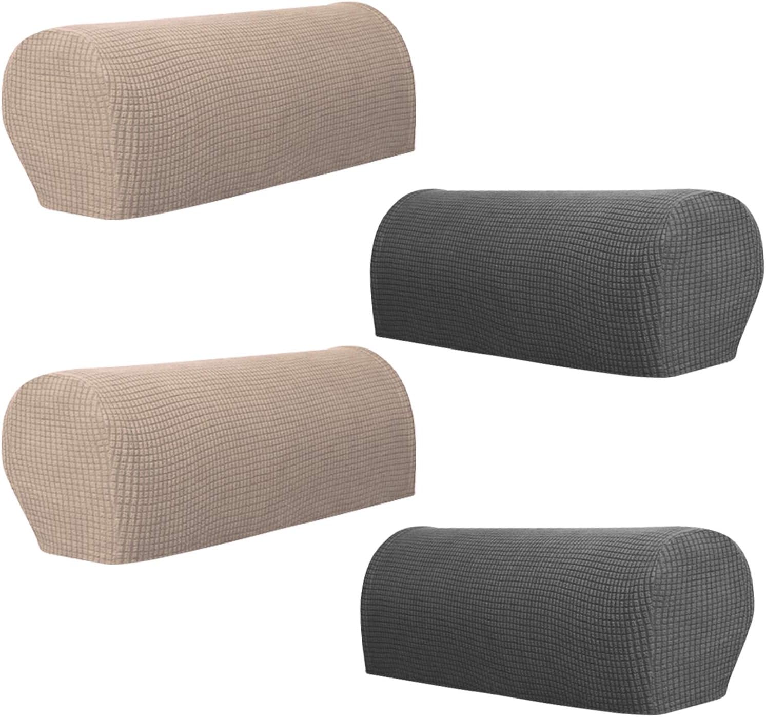 Matogle 2 Set Arm Rest Covers Stretch Armchair Arm Covers Stretchy Arm Slipcovers Removable Armrest Protectors For Chair Sofa Couch Furniture Amazon Co Uk Kitchen Home