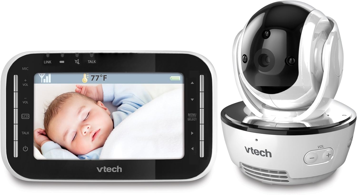 Deals Sale Vtech Vm343 Pan And Tilt Video Baby Monitor Baby Low 40 Price Kingpneus Com