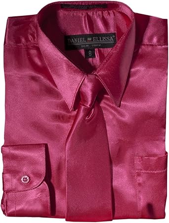 boys satin dress shirt