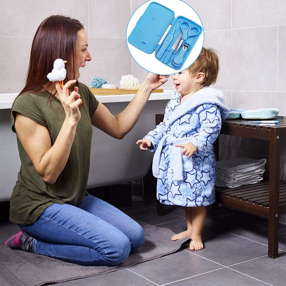 Bebe Bebe Soins Des Ongles Set Chepl Manucure Bebe Kit 4 En 1 Kit Soins Des Ongles Bebes Et Jeunes Enfants Avec Etui Coupe Ongles Pour Nouveau Ne Enfant En Bas Age Enfants L Hygiene De Bebe