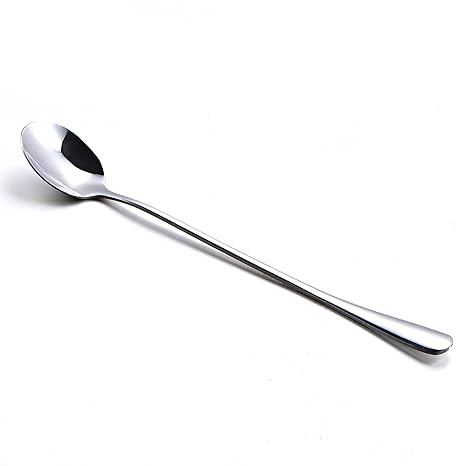 Stainless Steel Ice Tea Spoons Teaspoons With Long Handles Coffee Stirring Spoon Silver Ice Cream Spoons Set Of 4