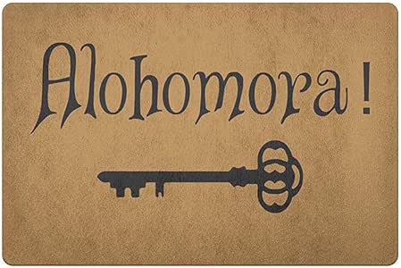 SZZNCAT Alfombra De Entrada,Alohomora! Tapetes De Monograma Alfombra De