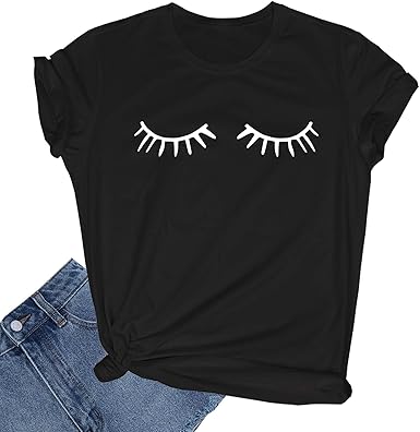 cute black graphic tees