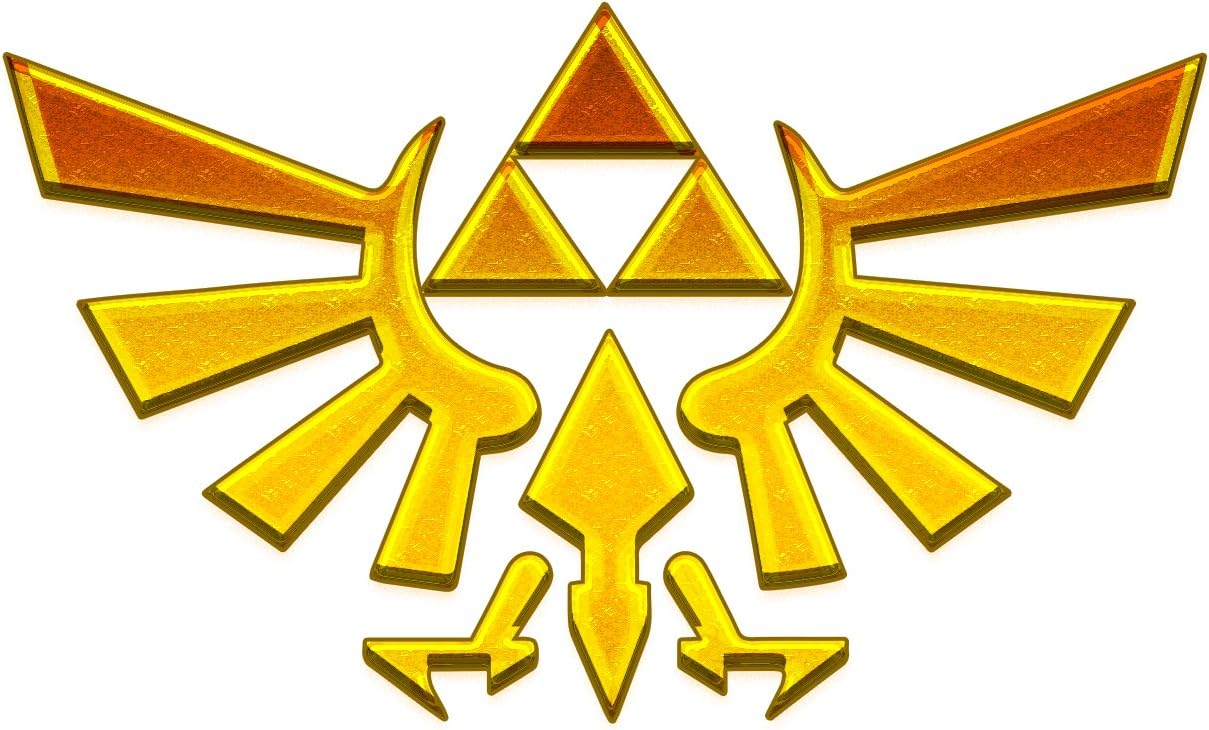 Bargain Max Decals Zelda Inspired Wings Gold Symbol Window Laptop Car Sticker 4"
