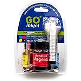 Black and Colour Printer Ink Cartridge Refill Kit CMYK for Brother, Canon, Dell, HP, Lexmark Printers by GO Inkjet