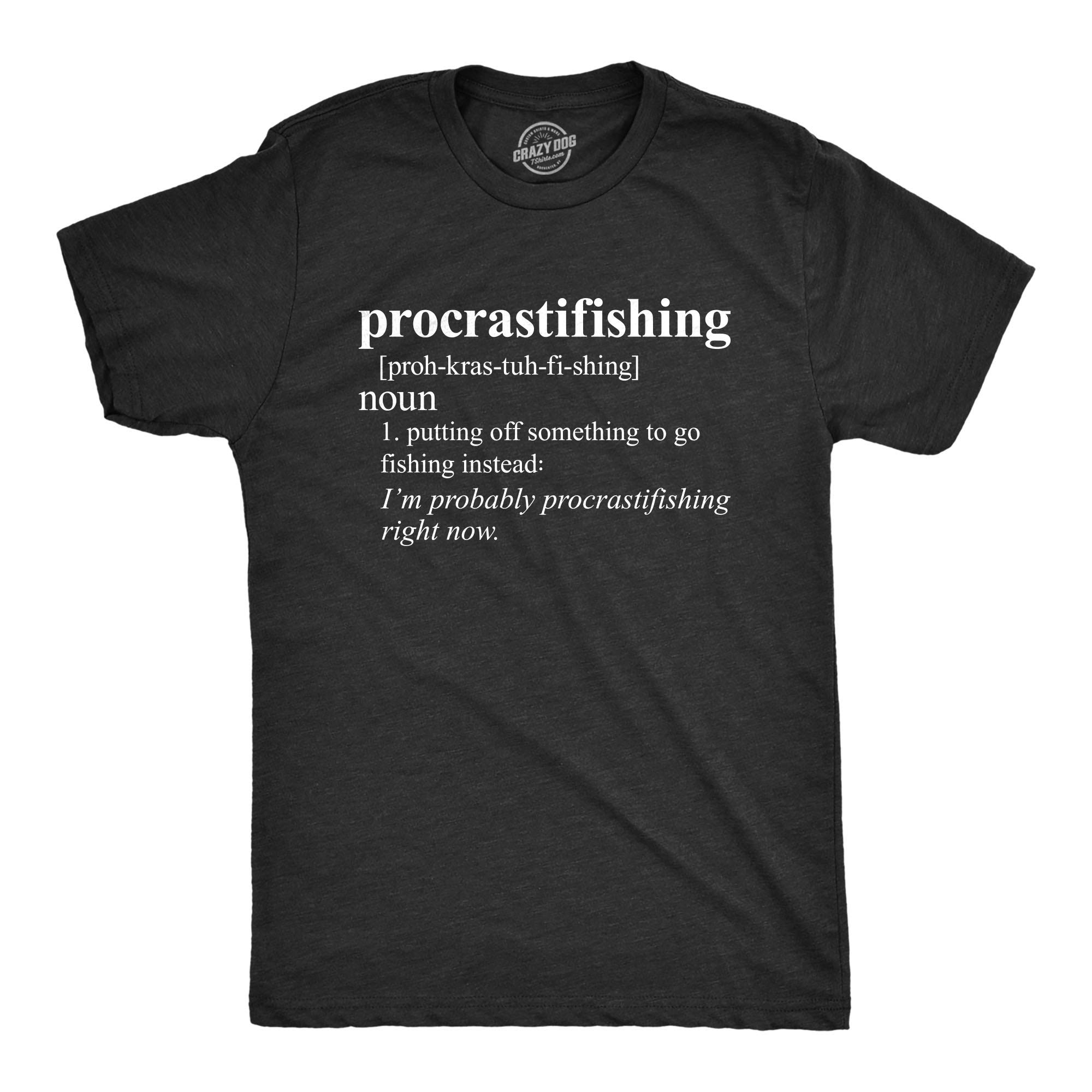 Procrastifishing Funny Fishing Gift For Dad Grandpa Fisherman Fish T Shirt