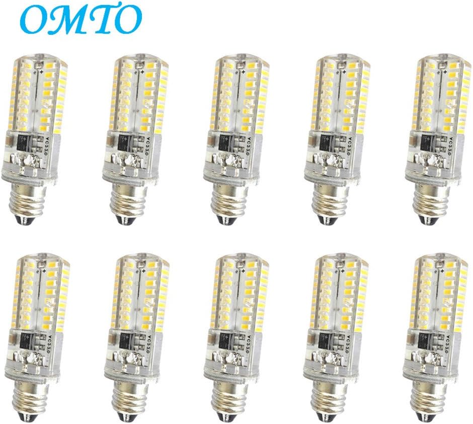 OMTO E11 LED Light Bulb SMD3014 110v High Lumen Silicone Mini E11 Base