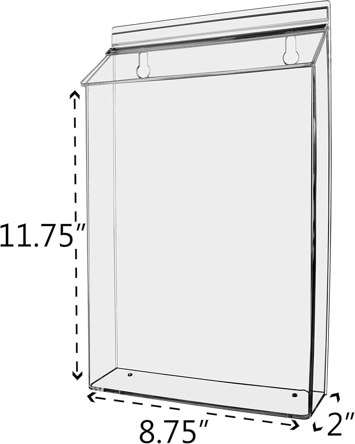 outdoor brochure holders on Office Supplies Marketing Holders Outdoor Brochure Holder Tri Fold Realstate Sheet Box Pamphlets Maps Menus For Sign Store Front Or Vehicle Display Take One Display Box 1 4w X 6h Clear Store