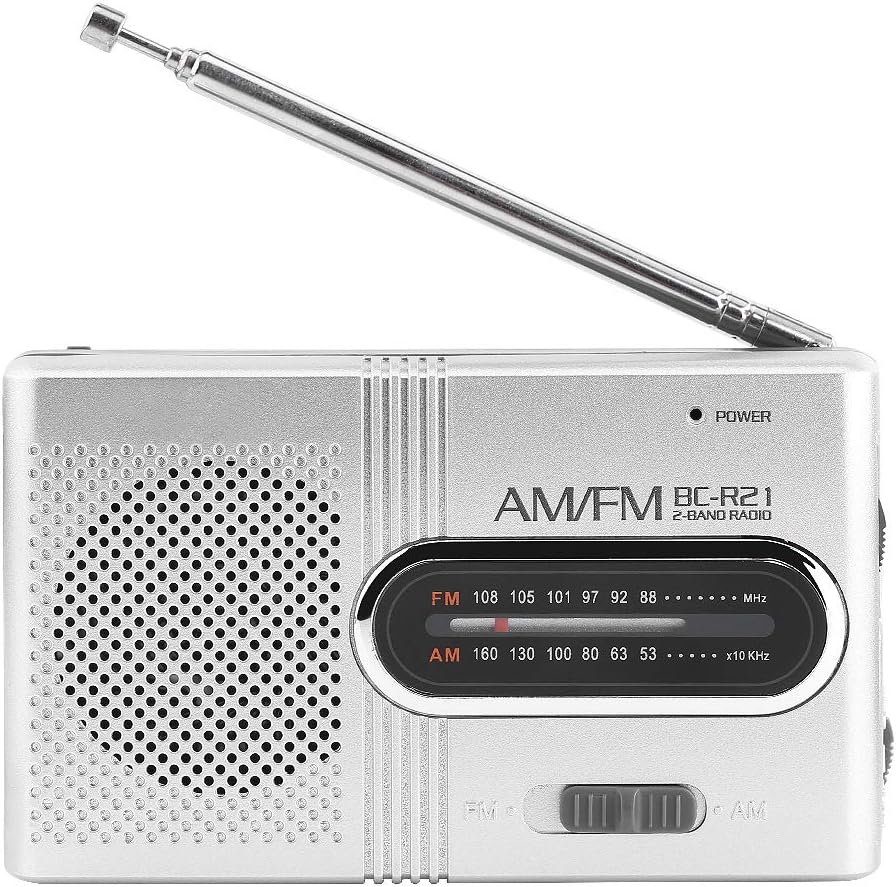 Portable AM/FM Battery Operated Mini Radio, Music Player Pocket Player Radio Telescopic Antenna
