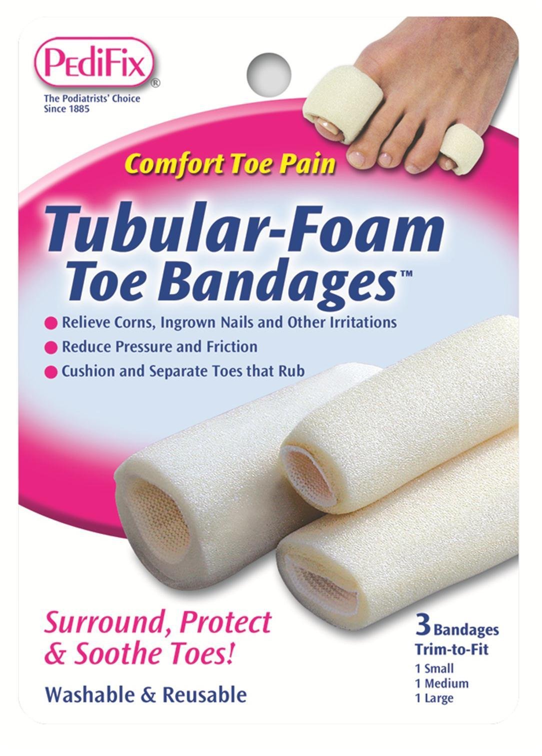 Hermell Tubular Orthopedic Foam Support Bandage, Finger