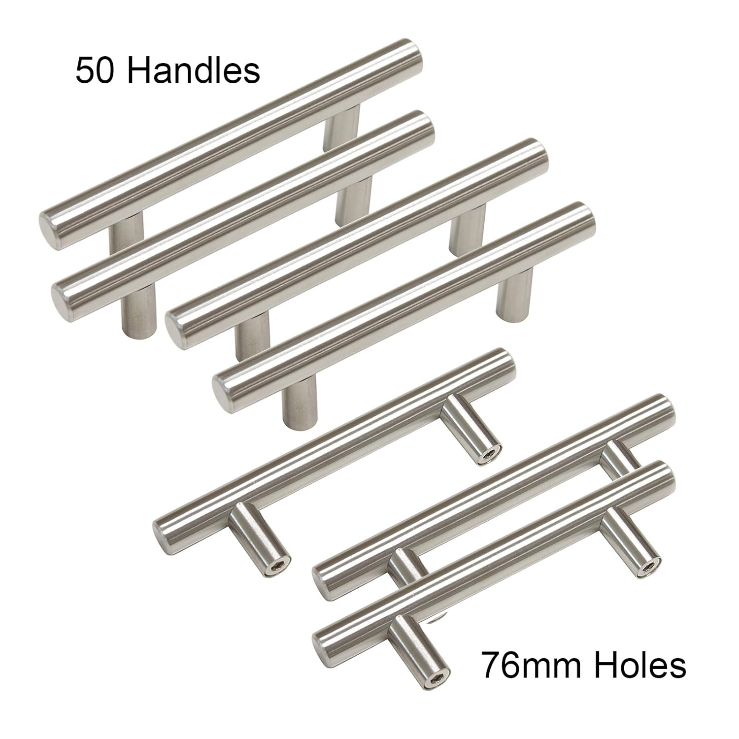 Best 3 inch bar pull satin nickel cabinet handles