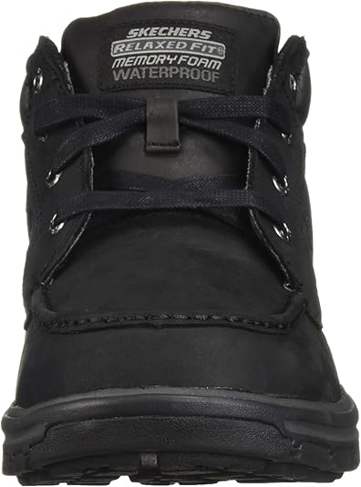 skechers men's segment melego leather chukka waterproof boot