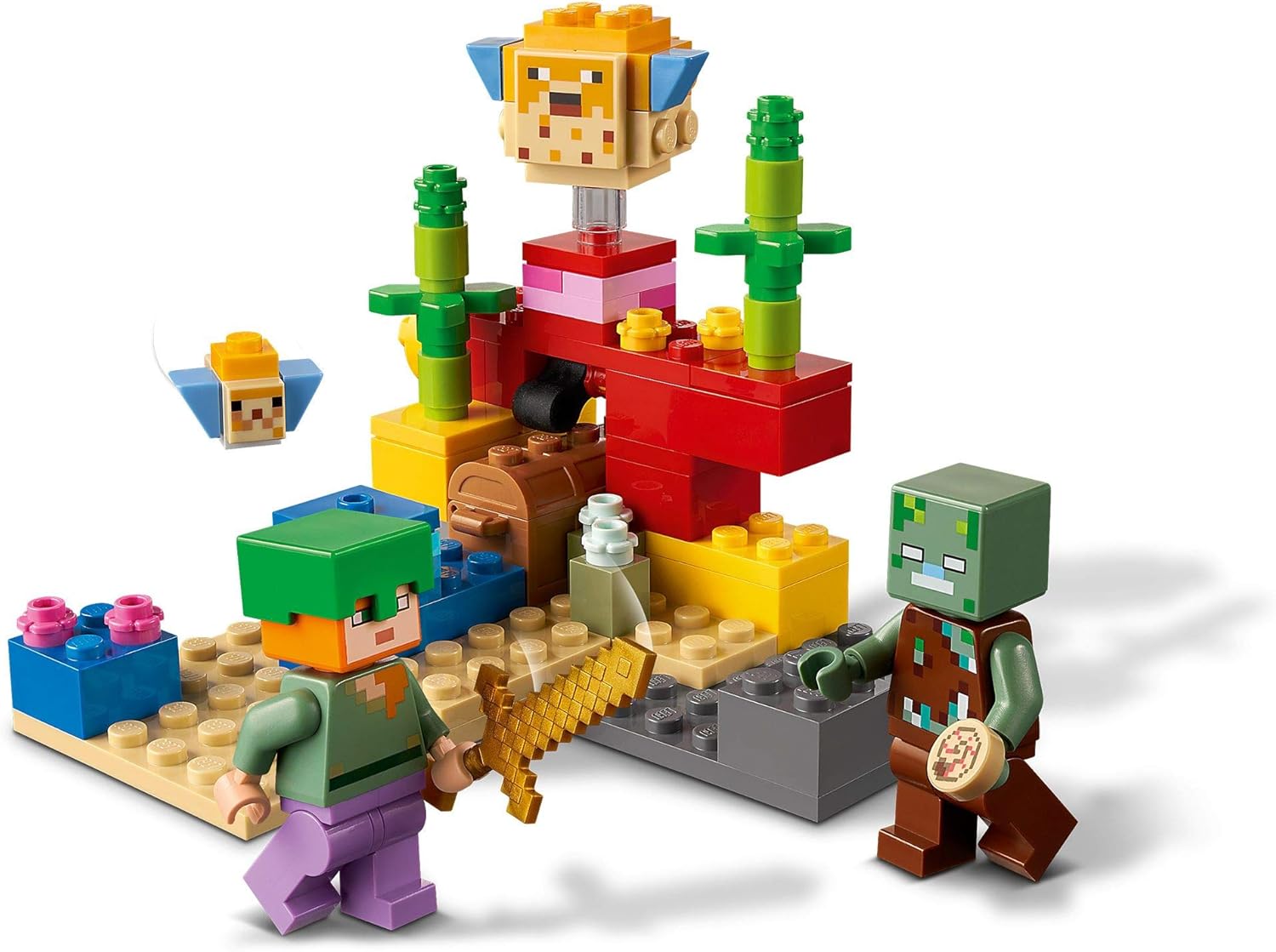Amazon レゴ Lego マインクラフト サンゴ礁 ブロック おもちゃ
