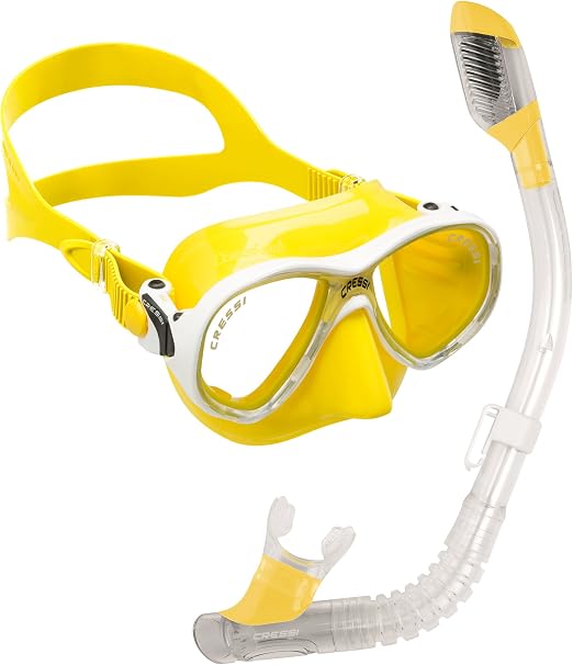 Cressi Marea Jr/Estrella Jr - Masque De Plongée Enfant 6-13 Ans - Qualité Italienne
