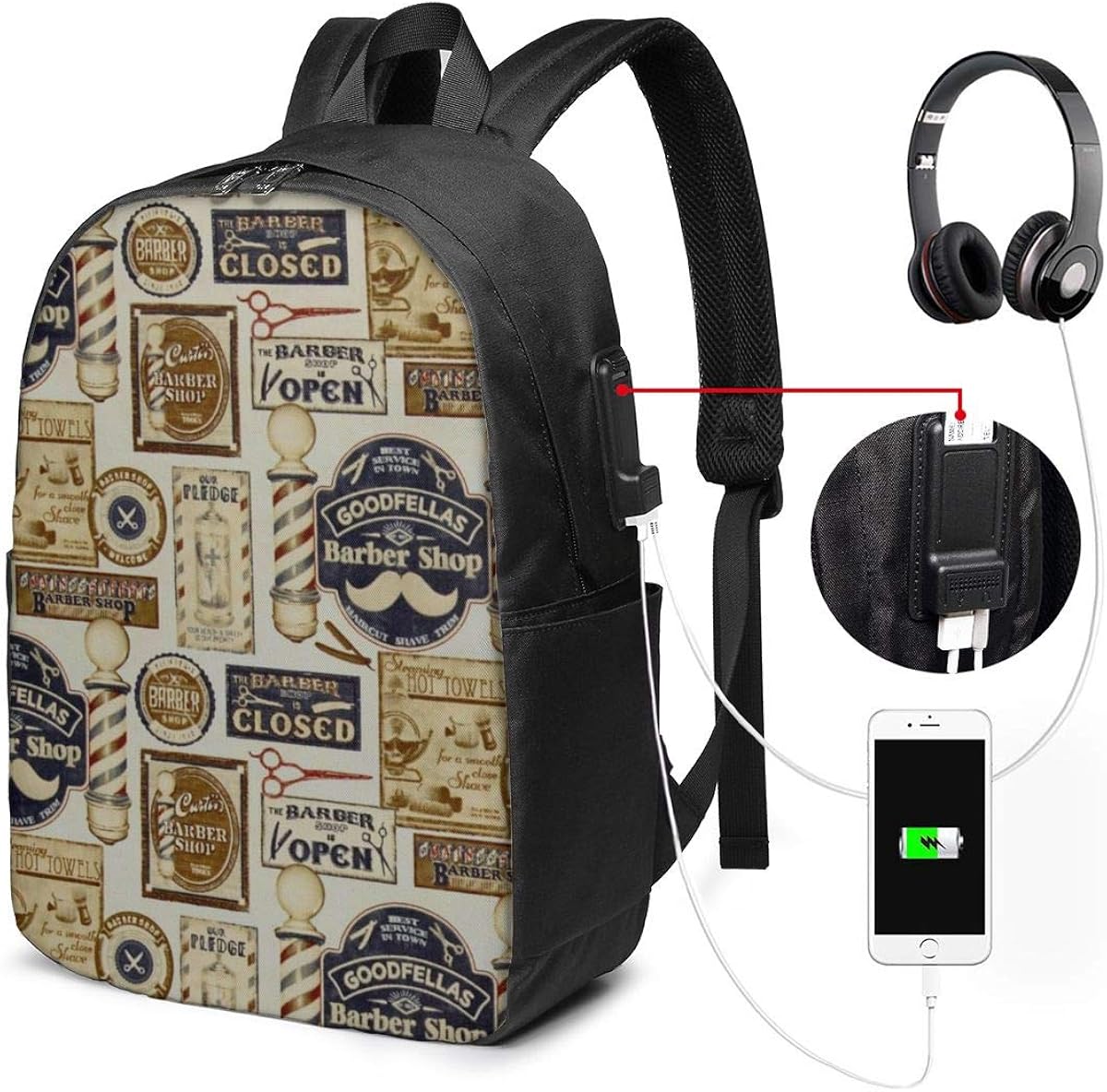 barber backpack amazon