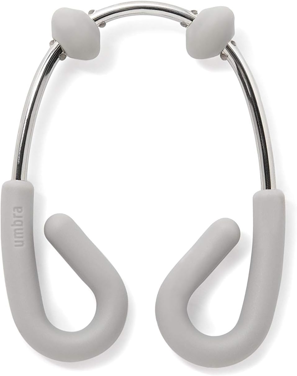 umbra towel set on Amazon Com Umbra Grey Nickel Flex Double Shower Rings Set Of 12 Home Kitchen