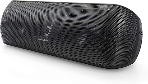 Anker Soundcore Motion+ Bluetooth スピーカー 防水 高音質 重低音 apt-X 30W出力 12時間連続再生 IPX7 パッシブラジエーター iPhone & Android 対応 ブラック