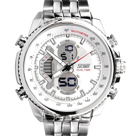 Sunjas Herrenuhr Uhr Armbanduhr Quarzuhren Watch Sportuhr Edelstahl Wasserdicht Uhr