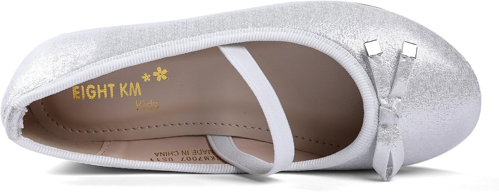 silver flat shoes size 11