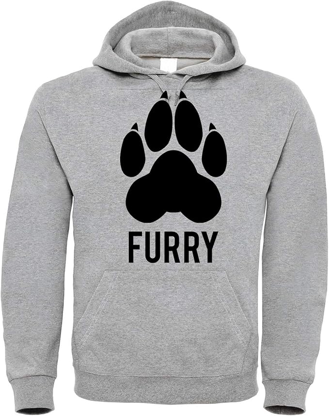 Benefitclothing Furry Paw Hoodie Amazon.it Abbigliamento