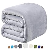 Richave Polar Fleece Throw Blankets Travel Size for
