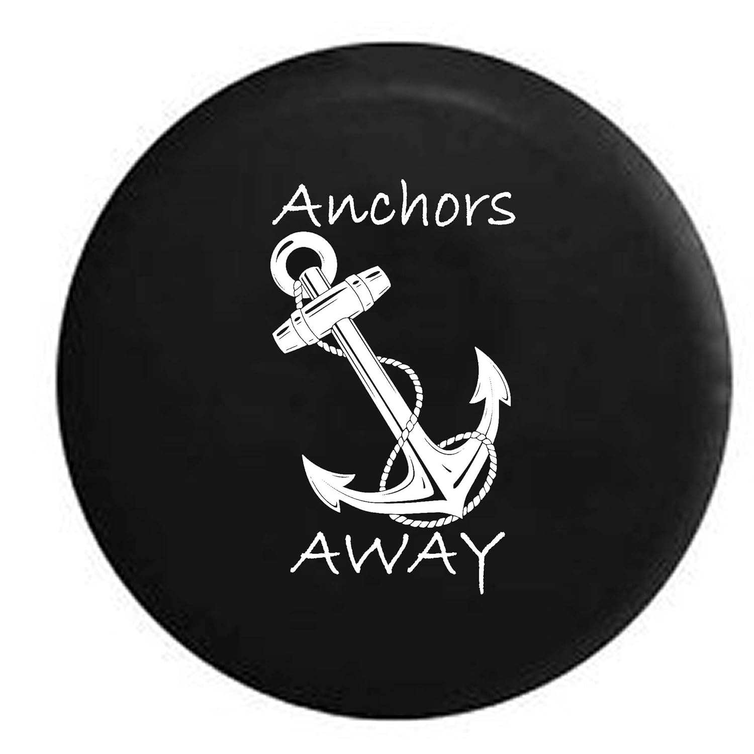 Anchors Away Nautical Sea Boat Anchor Spare Tire Cover OEM Vinyl Black 32 in Automotive