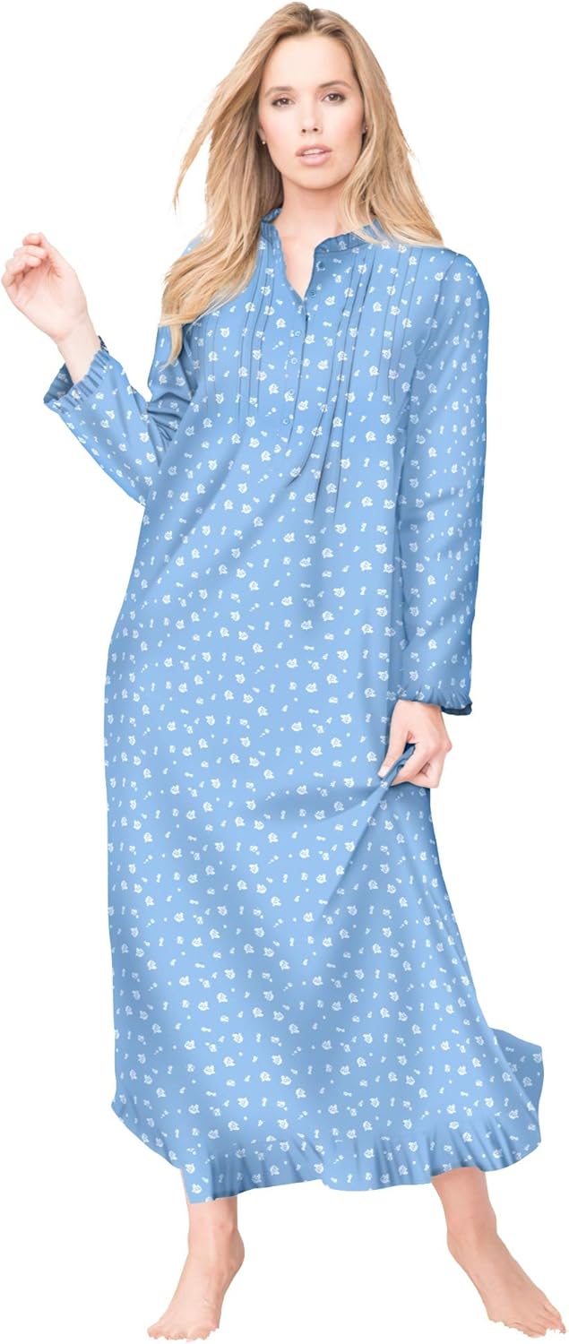 plus size flannel nightgowns canada