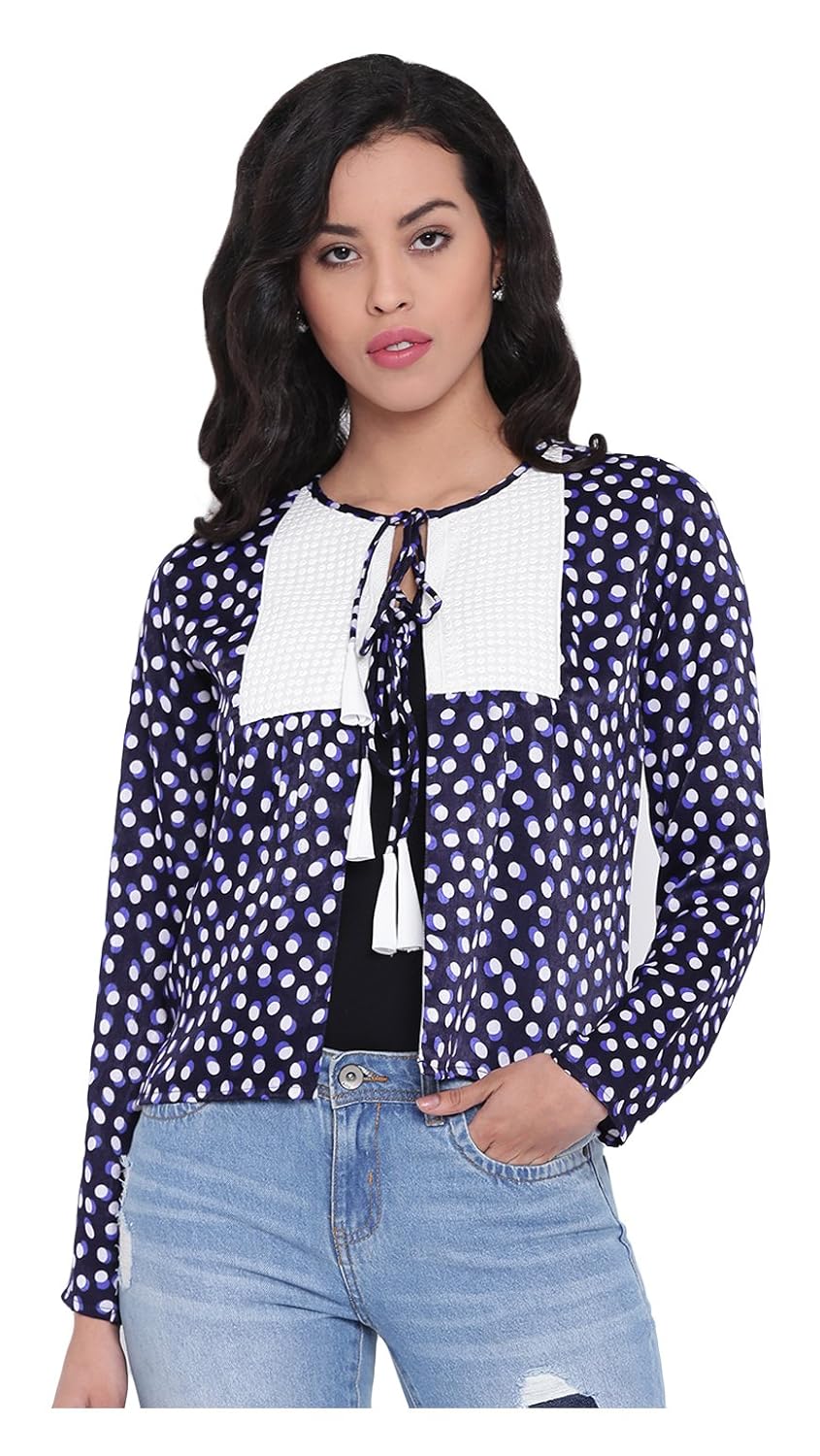 fabnest women's crepe gilet