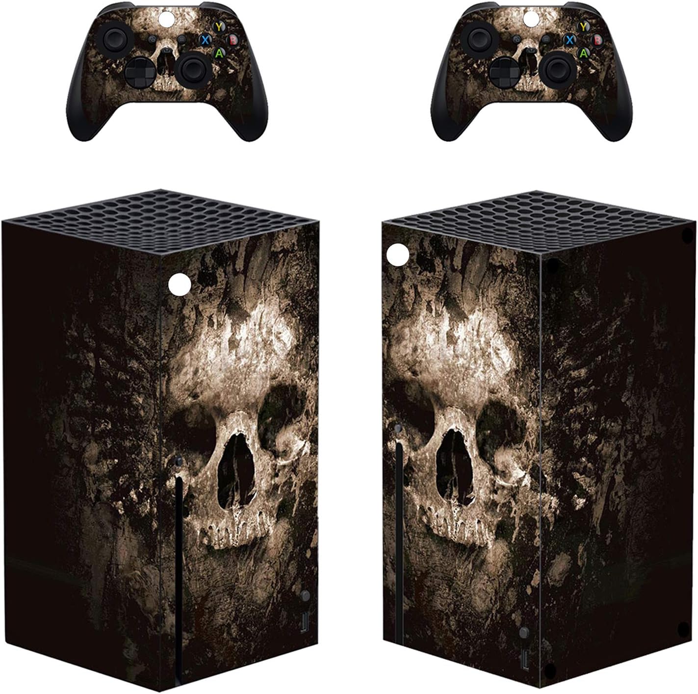 Hihouse A Series Decals Autocollant en vinyle pour Xbox Series X Jaune