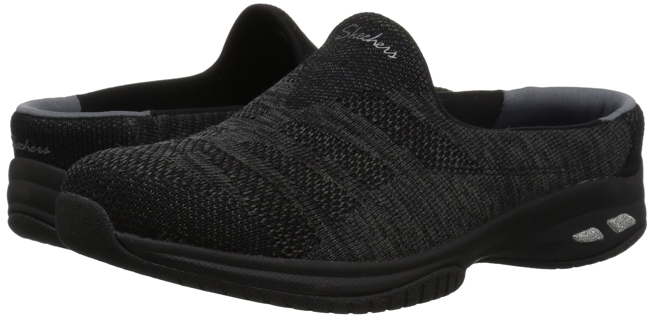 Skechers Womens Commute Knitastic Engineered Knit Open Back Mule