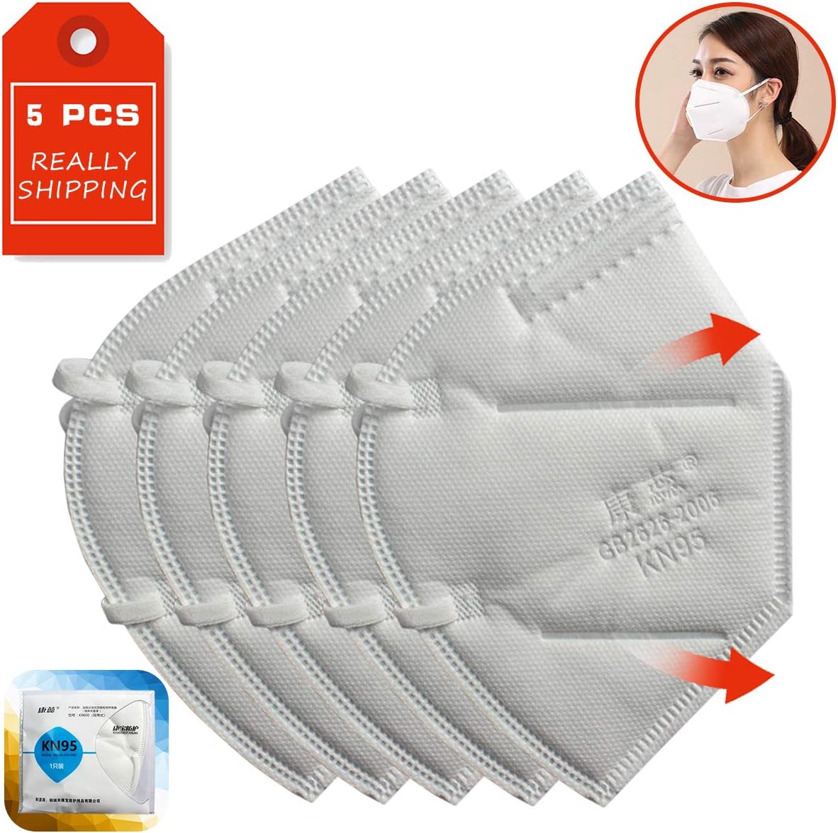 JINKAKA NIOSH N95 Face Mask,Pollution Protection,uniex,for all ages,uniex